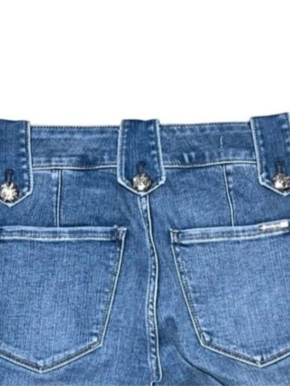 *NWT* WHBM High Rise Mariner Wide Leg Everyday Soft Jeans Sz 8R - Picture 9 of 12